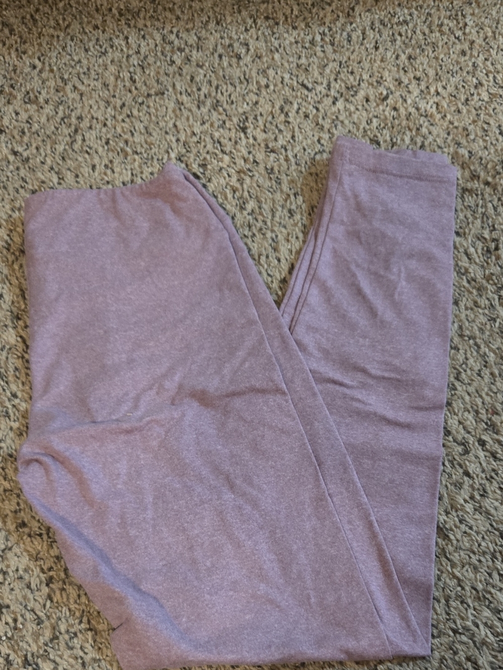 Mauve Heathered Leggings